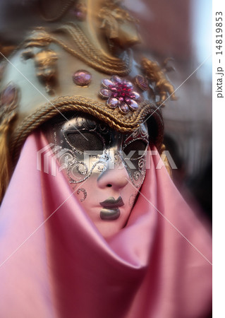 mask portrait  carnival of venice italy 14819853