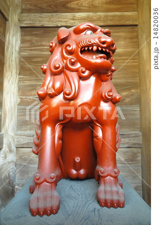 中山寺　山門の獅子 14820036