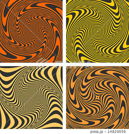 Vortex movement. Abstract designs set. 14820056