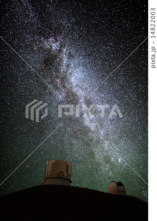 Milky Way Galaxy over Subaru & Keck Observatories Milky Way Galaxy over Subaru & Keck Observatories 14822003