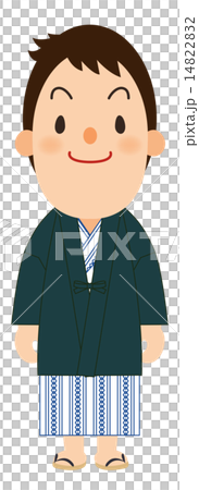 A man wearing a Japanese yukata robe A man wearing a Japanese yukata robe 14822832