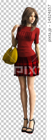 Model women with perming bags Model women with perming bags 14824857