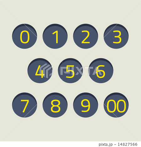 Modern Style Numbers Set 14827566