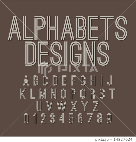Vintage Style Alphabets Set 14827624