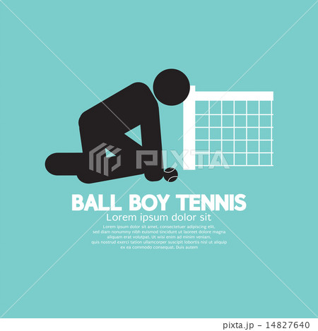 Black Symbol Ball Boy Tennis 14827640
