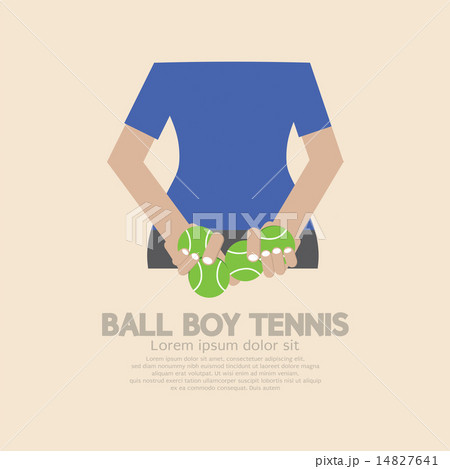 Back Side Of Ball Boy Tennis 14827641