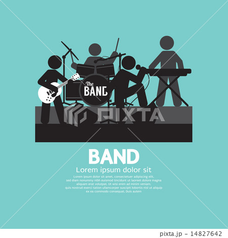 Band Of Musician Black Symbol 14827642