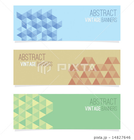 Set Of Three Abstract Banners 14827646
