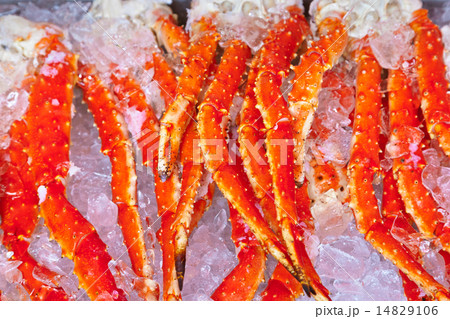 Fresh seafood in fish market 14829106