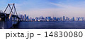 レインボーブリッジからみた東京湾パノラマ 14830080