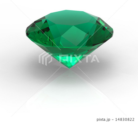 Green diamond, emerald 14830822