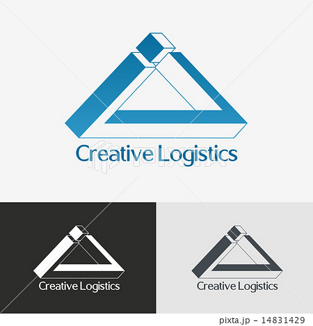 Triangle impossible vector logo design template.  14831429