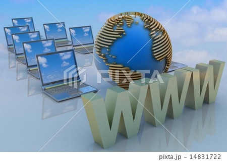 Internet concept. 3d rendered illustration 14831722