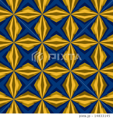 Bright blue yellow fashion seamless pattern 14833145