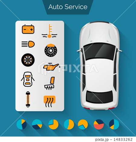 Auto Service Infographics 14833262
