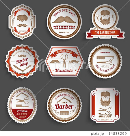 Barber Shop Stickers 14833299