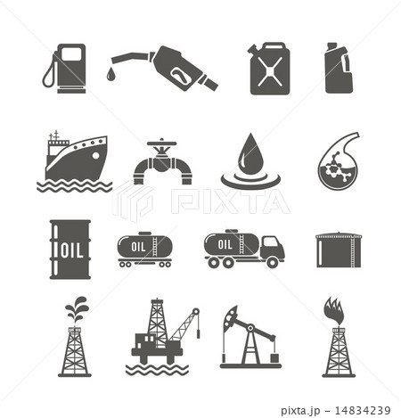 Petroleum Industry Icon Set 14834239