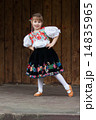 Dancing little girl acting on the stage 14835965
