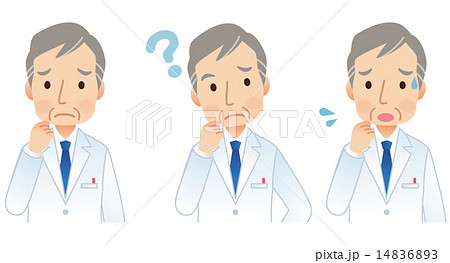 男性医師　医療　表情　セット 14836893