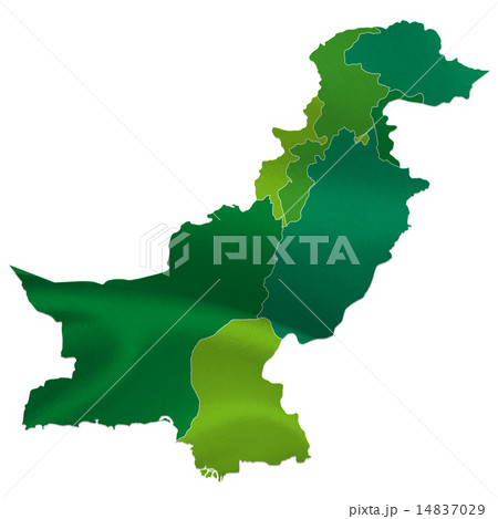 パキスタン 地図 国のイラスト素材