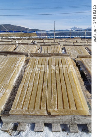 角寒天生産風景 (長野県諏訪地方) 角寒天生産風景 (長野県諏訪地方) 14838215