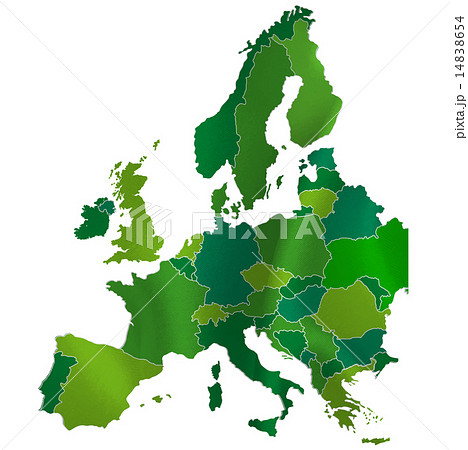 ヨーロッパ 地図 国のイラスト素材