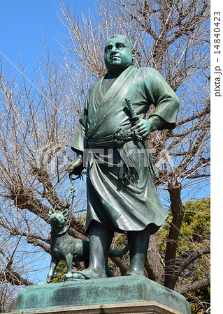 上野の西郷隆盛像の写真素材