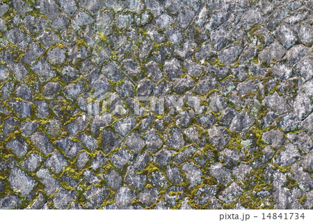 苔の生えた石壁 14841734