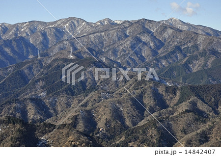 仏果山より丹沢山地の山並 仏果山より丹沢山地の山並 14842407