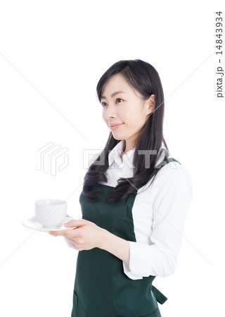 コーヒーを持ったウェイトレス コーヒーを持ったウェイトレス 14843934