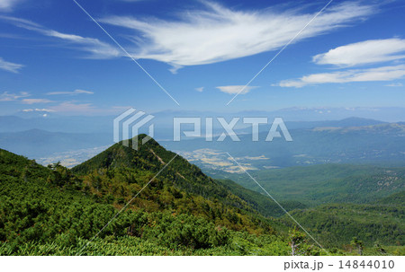 赤岩ノ頭から諏訪方面を望む 14844010