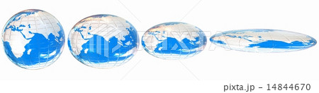 Deformed earth.Concept of degradation Deformed earth.Concept of degradation 14844670