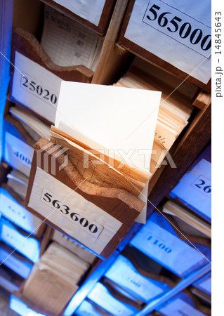 Drawer with business papers 14845643