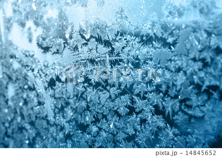 Shiny winter window ice decoration Shiny winter window ice decoration 14845652