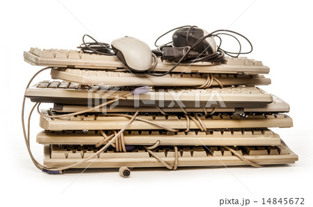 Old computer hardware and keyboards Old computer hardware and keyboards 14845672