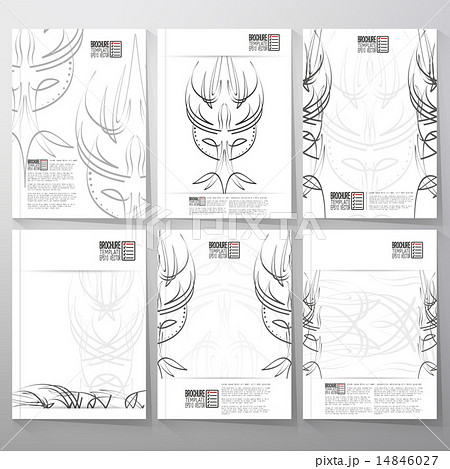Pinstripe Design Backgrounds Brochure Flyer のイラスト素材