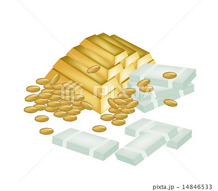 A Pile of Money, Coin and Gold A Pile of Money, Coin and Gold 14846533