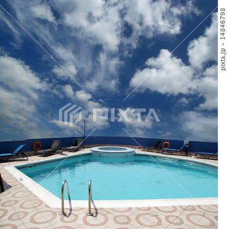 The swimming pool on the hotel roof The swimming pool on the hotel roof 14846798