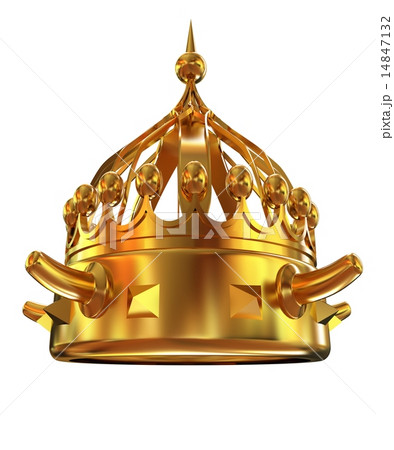 Gold crown isolated on white background 14847132