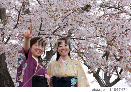 10.20代日本人女性袴姿 14847474