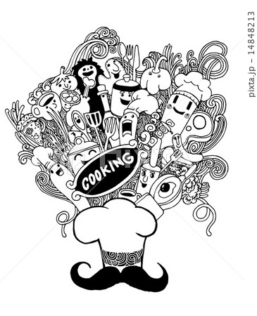 Hand drawn Cooking doodle set Hand drawn Cooking doodle set 14848213