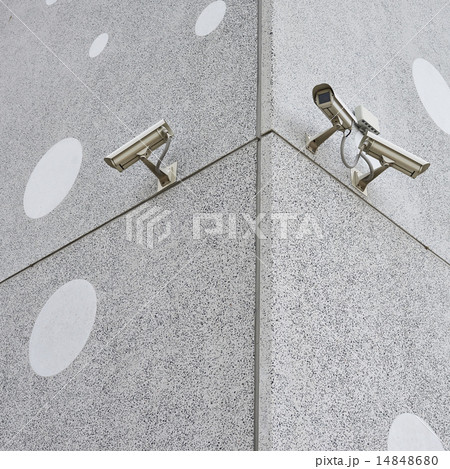 CCTV camera on the wall CCTV camera on the wall 14848680