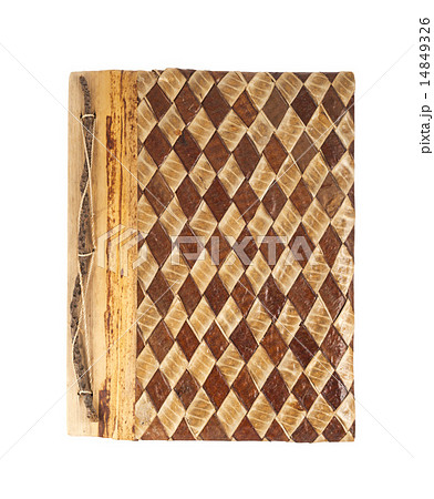 Old crafted book cover isolated 14849326