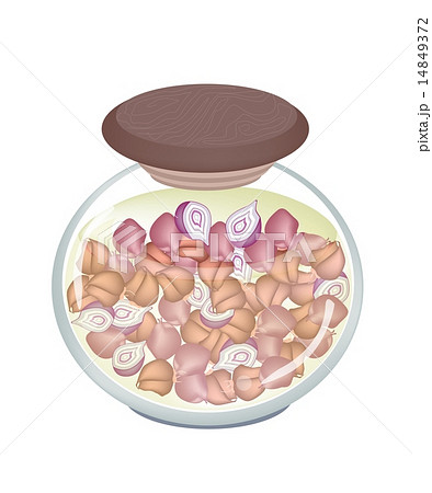 A Jar of Pickled Red Onion with Malt Vinegar A Jar of Pickled Red Onion with Malt Vinegar 14849372
