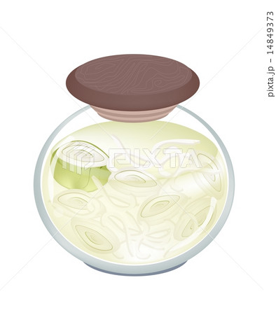 A Jar of Pickled Onion with Malt Vinegar 14849373