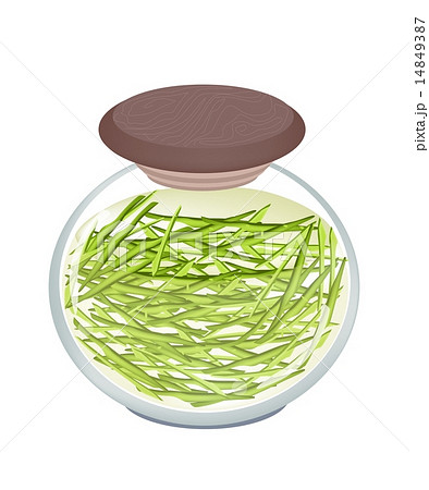 A Jar of Pickled Julienne Sweet Peppers 14849387