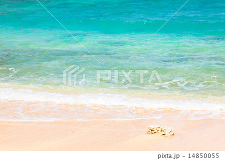 古宇利島　渡海浜　波打ち際 14850055