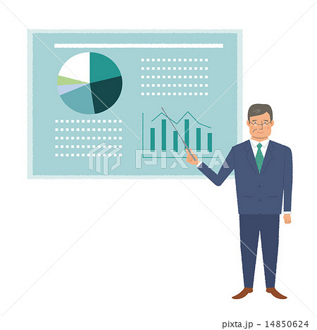 プレゼンテーション　イラスト 14850624
