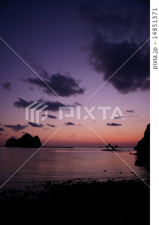 黄昏の大田子海岸 黄昏の大田子海岸 14851371