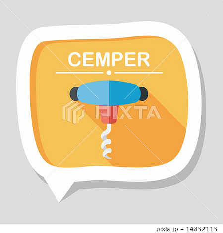 kitchenware corkscrew flat icon with long shadow,eps10 kitchenware corkscrew flat icon with long shadow,eps10 14852115